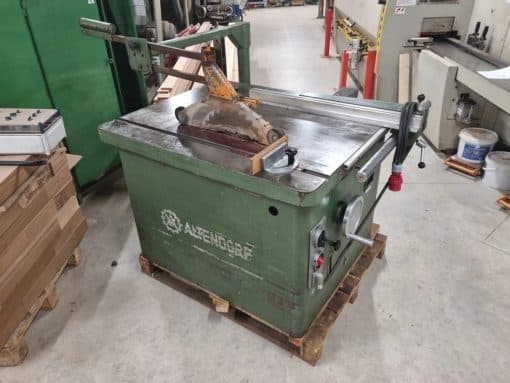 Altendorf Cirkelzaagmachine – Industriële Tafelzaag met 7,5 kW motor
