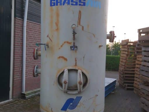 Grass Perslucht Opslagtank 2000 Liter – Stalen Druktank