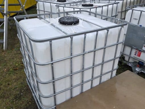 Gebruikte IBC tank 1000 liter –  met kraan