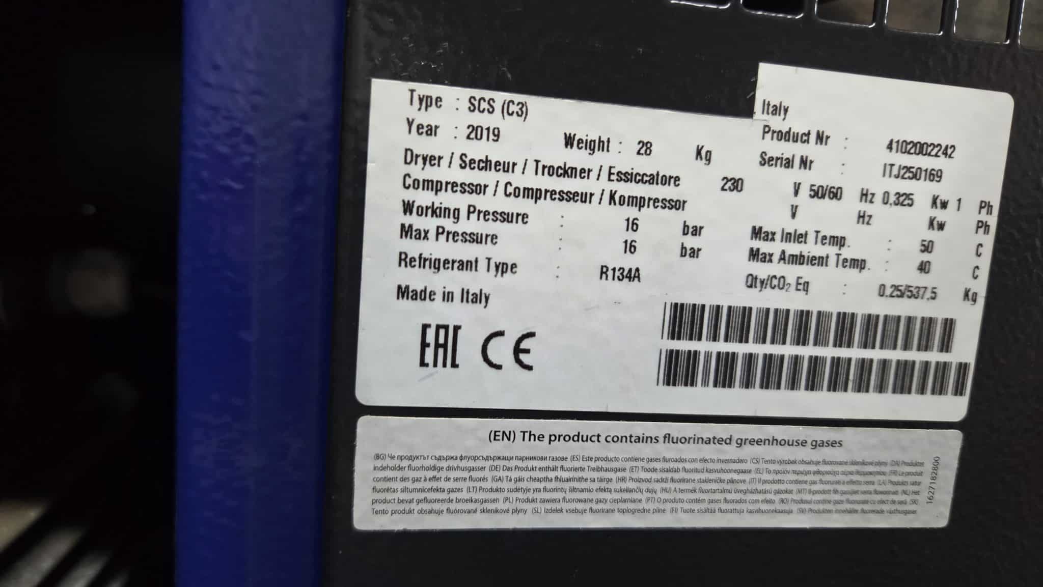 Michelin MCXD 988/500 N Geluidgedempte Compressor 10 PK – 500 Liter – Met Koeldroger - Afbeelding 10