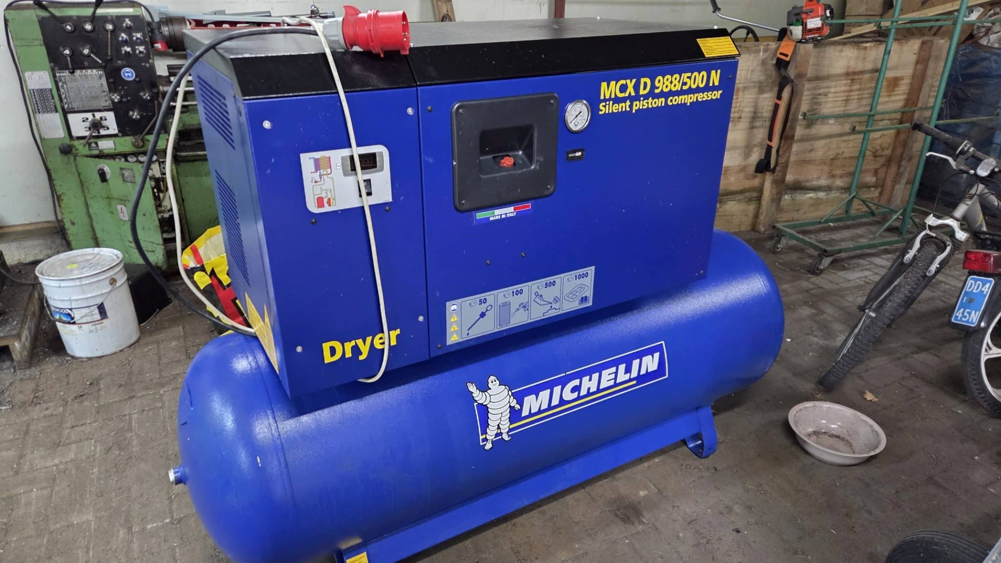 Michelin MCXD 988/500 N Geluidgedempte Compressor 10 PK – 500 Liter – Met Koeldroger - Afbeelding 9