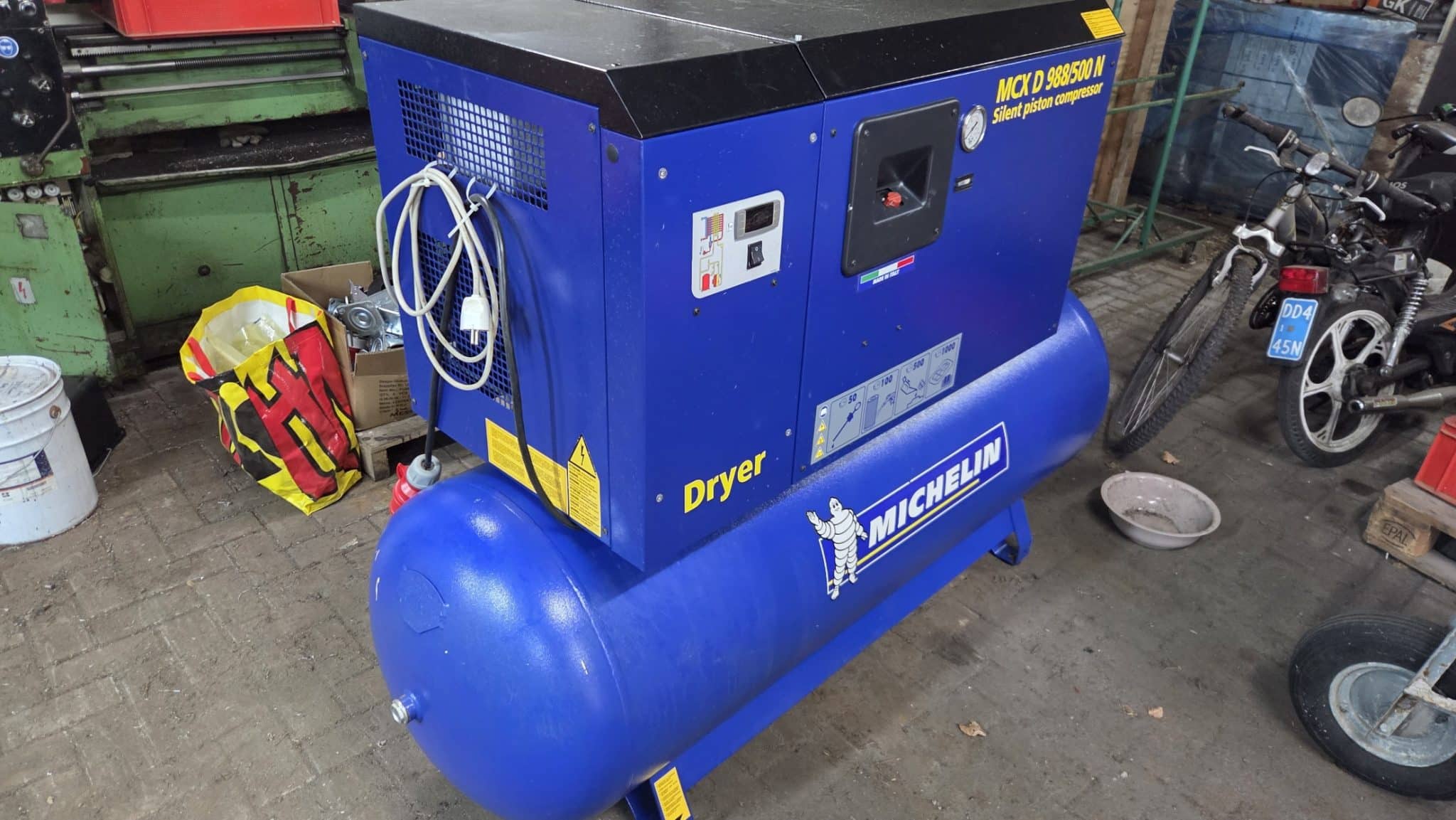 Michelin MCXD 988/500 N Geluidgedempte Compressor 10 PK – 500 Liter – Met Koeldroger - Afbeelding 4