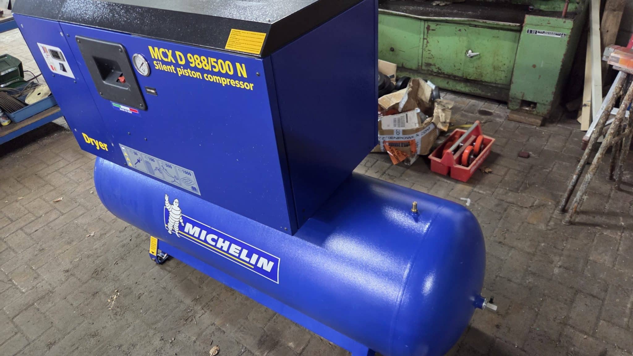 Michelin MCXD 988/500 N Geluidgedempte Compressor 10 PK – 500 Liter – Met Koeldroger - Afbeelding 2